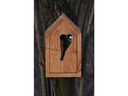dobar green label Nistkasten Design, 16 x 16 x 28.5 cm, Holz, Braun