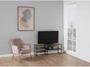 AC Design Konsolentisch Seaford 120 x 33 x 46 cm, Nature/Schwarz