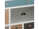 AC Design Kommode Thais 70 cm x 114 cm, Mehrfarbig/Weiss