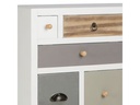 AC Design Kommode Thais 70 cm x 114 cm, Mehrfarbig/Weiss