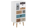 AC Design Kommode Thais 48 cm x 98 cm, Mehrfarbig/Weiss