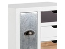 AC Design Kommode Thais 48 cm x 98 cm, Mehrfarbig/Weiss