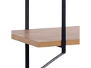 AC Design Wandregal Belfast 191 x 25,5 x 79 cm, Braun/Schwarz