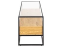 AC Design Konsolentisch Randolf 120 cm x 40 cm, Nature/Schwarz