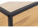AC Design Konsolentisch Randolf 120 cm x 40 cm, Nature/Schwarz