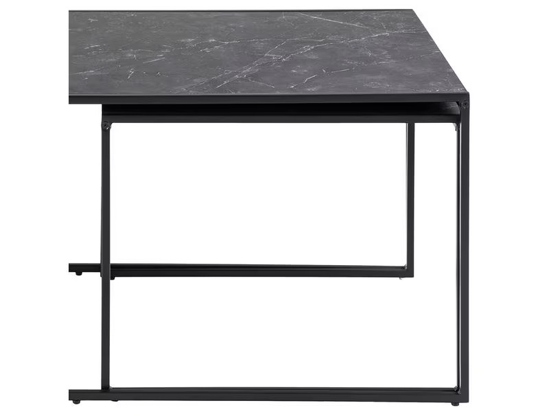 AC Design Couchtisch Infinity 120 cm x 48 cm, Schwarz