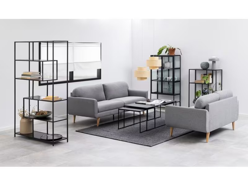 AC Design Couchtisch Infinity 120 cm x 48 cm, Schwarz