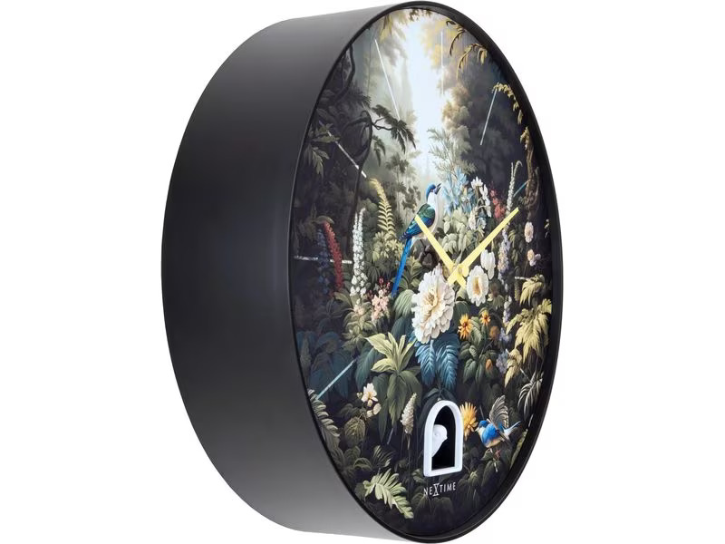 NeXtime Wanduhr Vanity Cuckoo Ø 30 cm, Mehrfarbig