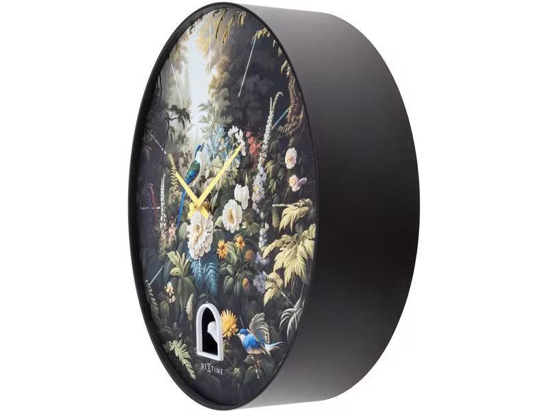 NeXtime Wanduhr Vanity Cuckoo Ø 30 cm, Mehrfarbig