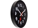 NeXtime Wanduhr Station Ø 35 cm, Schwarz