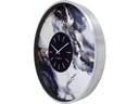 NeXtime Wanduhr Marble Duo Ø 48 cm, Silber