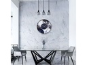 NeXtime Wanduhr Marble Duo Ø 48 cm, Silber