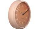 NeXtime Wanduhr Golden Hour Ø 30.5 cm, Pfirsich