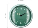 NeXtime Wanduhr Golden Hour Ø 30.5 cm, Blaugrün
