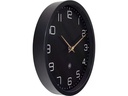 NeXtime Wanduhr Eco Ø 30 cm, Schwarz