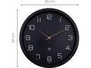 NeXtime Wanduhr Eco Ø 30 cm, Schwarz