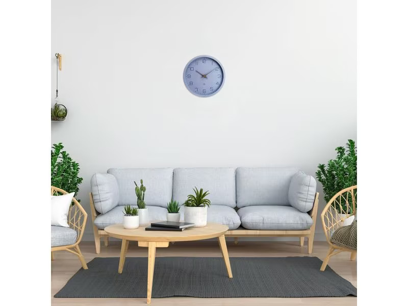 NeXtime Wanduhr Eco Ø 30 cm, Blau