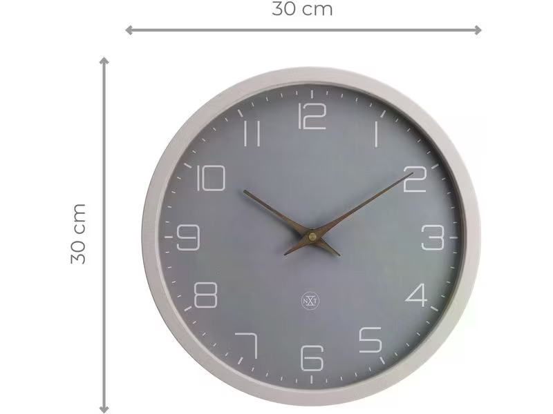 NeXtime Wanduhr Eco Ø 30 cm, Beige