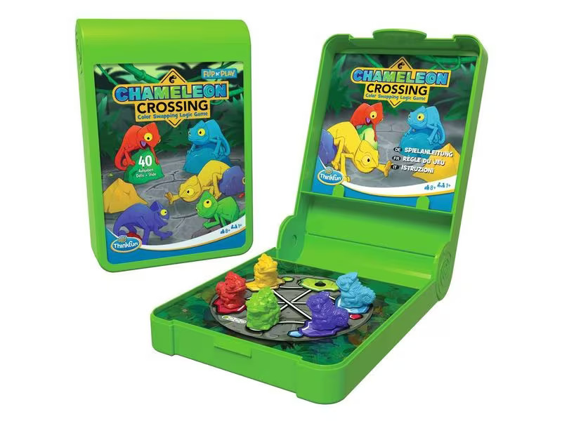 Thinkfun Knobelspiel Flip n’ Play-Chameleon Crossing
