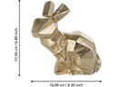 EGLO Leuchten Dekofigur Hase Nolalu 17.5 cm, Gold