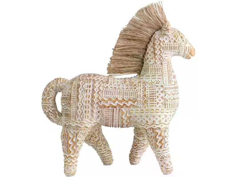EGLO Leuchten Dekofigur Pferd Ishikari 19.5 x 21 cm