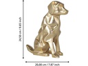 EGLO Leuchten Dekofigur Hund Nolalu 24.5 cm, Gold