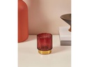 EGLO Leuchten Windlicht Bezamby Gold/Rot