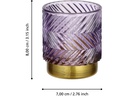 EGLO Leuchten Windlicht Bezamby Gold/Lila