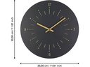 EGLO Leuchten Wanduhr Takahagi Gold/Schwarz