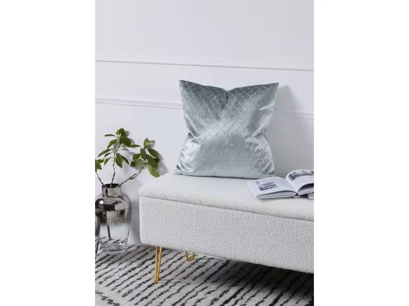 EGLO Leuchten Kissen Singu 45 x 45 cm, Silber