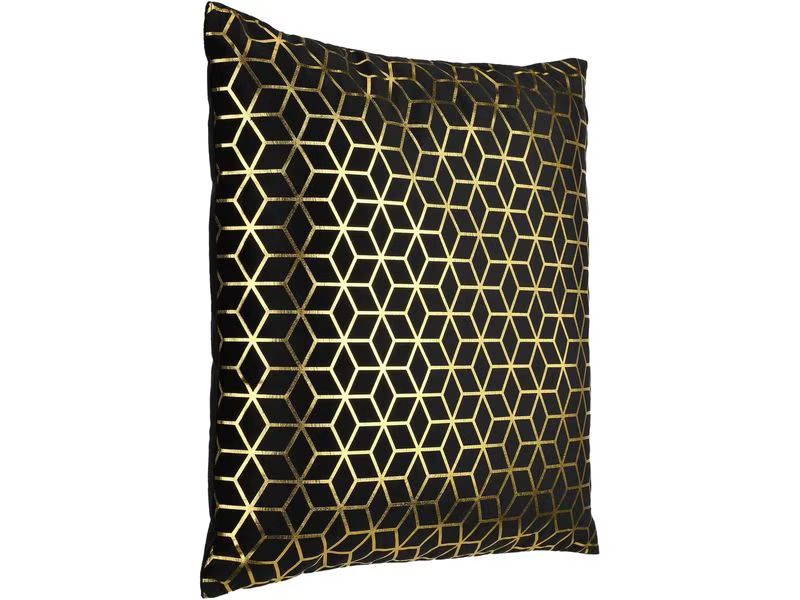 EGLO Leuchten Kissen Singu 45 x 45 cm, Gold/Schwarz