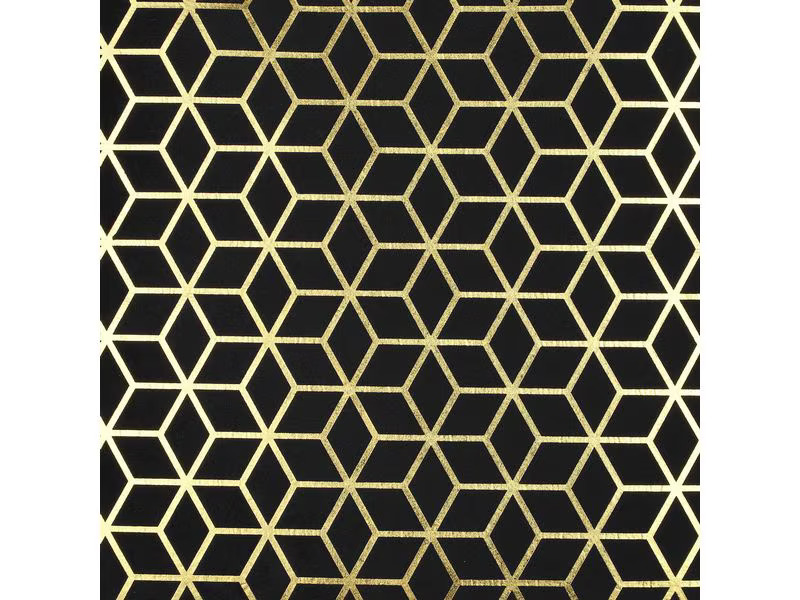 EGLO Leuchten Kissen Singu 45 x 45 cm, Gold/Schwarz