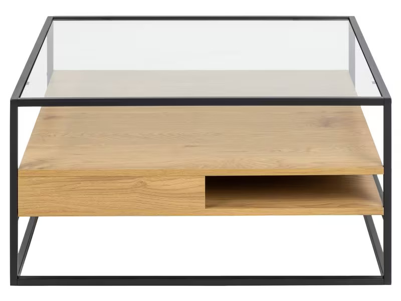 AC Design Couchtisch Randolf 90 cm x 40 cm, Nature/Schwarz
