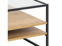 AC Design Couchtisch Randolf 90 cm x 40 cm, Nature/Schwarz