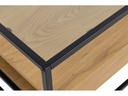 AC Design Couchtisch Randolf 90 cm x 40 cm, Nature/Schwarz