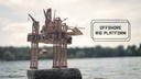 WoodTrick Bausatz Ölbohrinsel