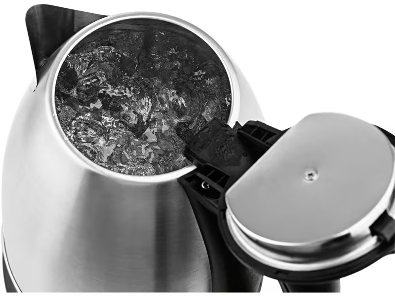 GOURMETmaxx Wasserkocher 1.8 l, Schwarz/Silber
