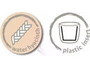 scheurich Pflanzengefäss mit Plastikeinsatz 20 x 17 cm,  Braun