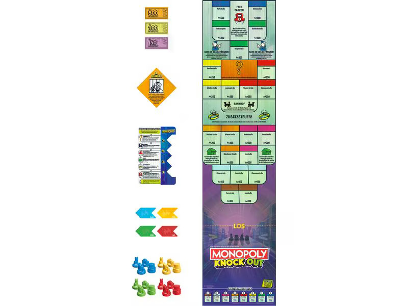 Hasbro Gaming Familienspiel Monopoly Knockout -DE-