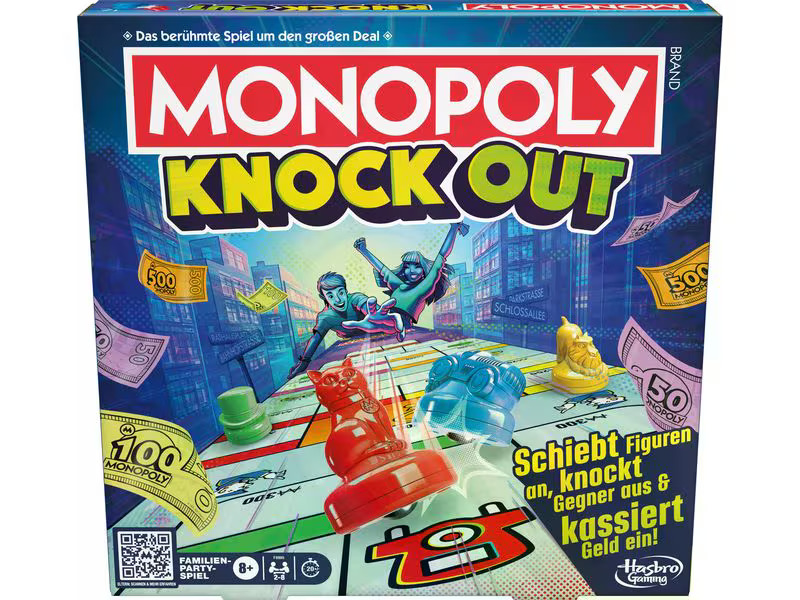 Hasbro Gaming Familienspiel Monopoly Knockout -DE-