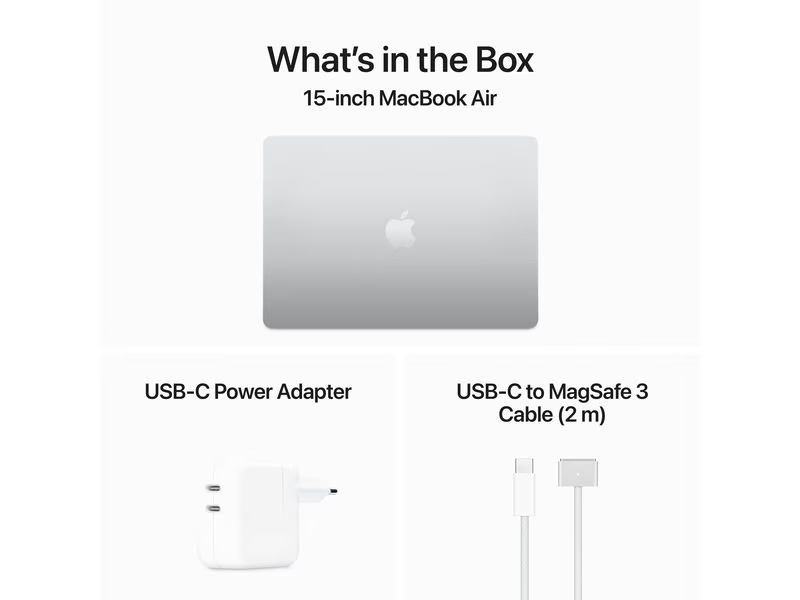 Apple MacBook Air 15 2024 M3 10C GPU / 256 GB / 8 GB Silber