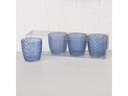Boltze Windlicht Marilu 4 Stück, 7.5 cm, Blau