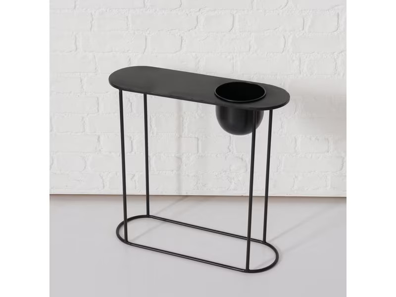 Boltze Tisch Pluto 56 x 18 x 55 cm, Schwarz