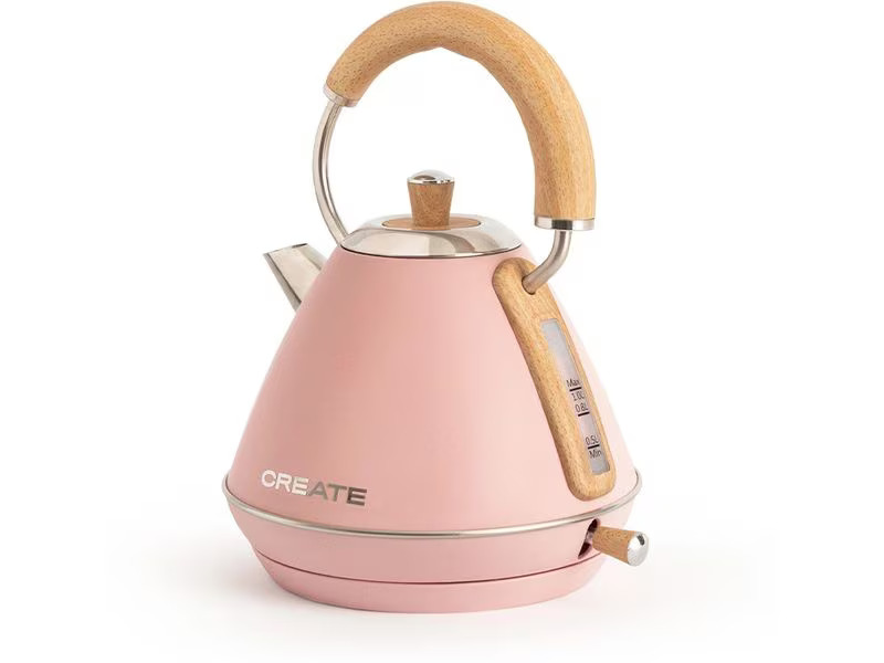 Create Wasserkocher Retro M 1 l, Pastelrosa