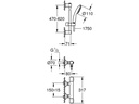GROHE Thermostat-Brausebatterie Precision Flow 1/2 600 mm