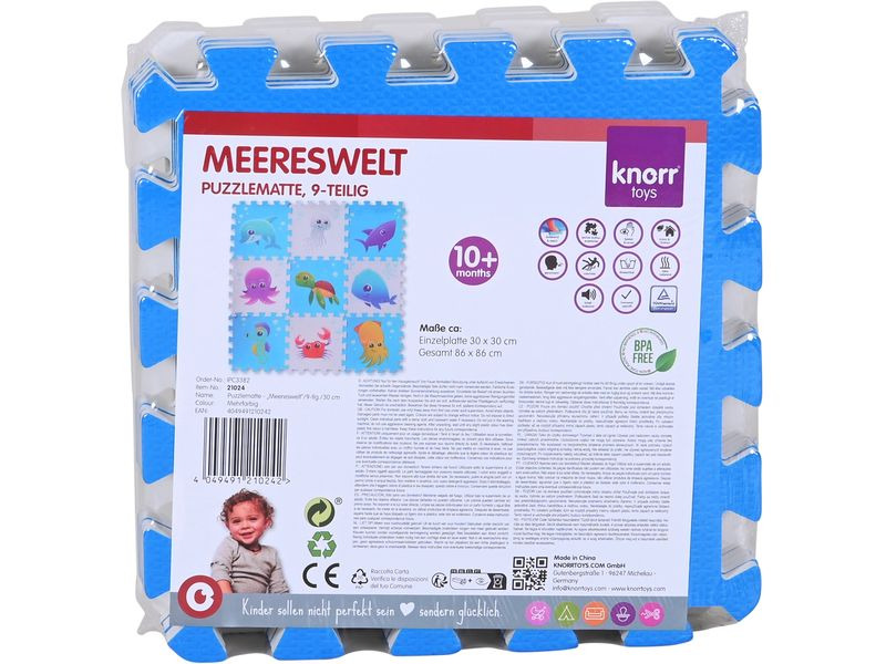 Knorrtoys Puzzlematte Meereswelt 9-teilig
