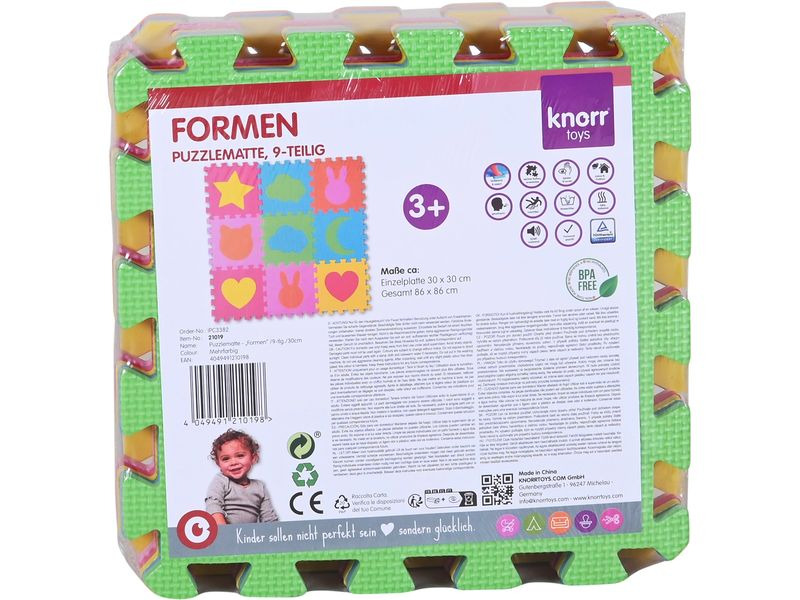 Knorrtoys Puzzlematte Formen 9-teilig