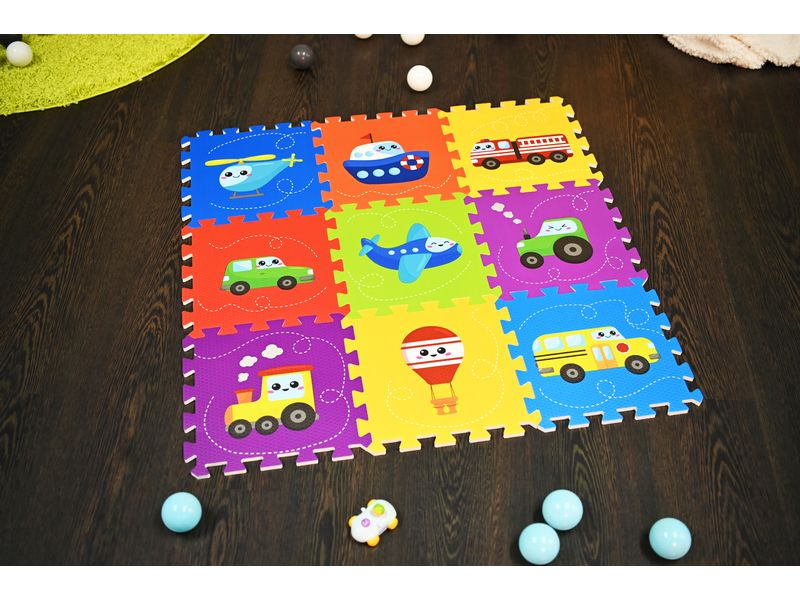 Knorrtoys Puzzlematte Fahrzeuge 9-teilig