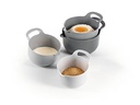 GOURMETmaxx Schüssel 4-teilig, , 4 Stück, Grau/Schwarz/Weiss