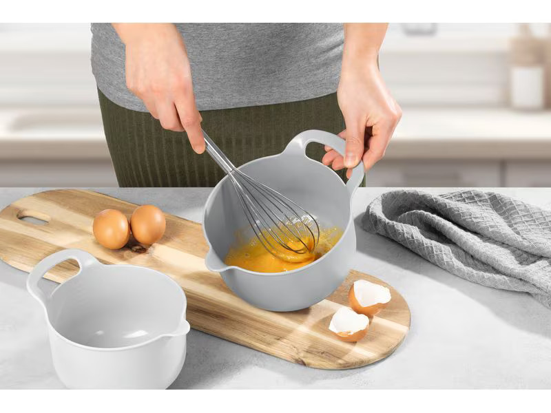 GOURMETmaxx Schüssel 4-teilig, , 4 Stück, Grau/Schwarz/Weiss